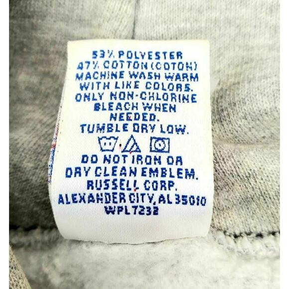 LSU Tigers Russell Athletic Kids Fleece Hoodie Gray Heathered Kangaroo Pocket L - Picture 10 of 12